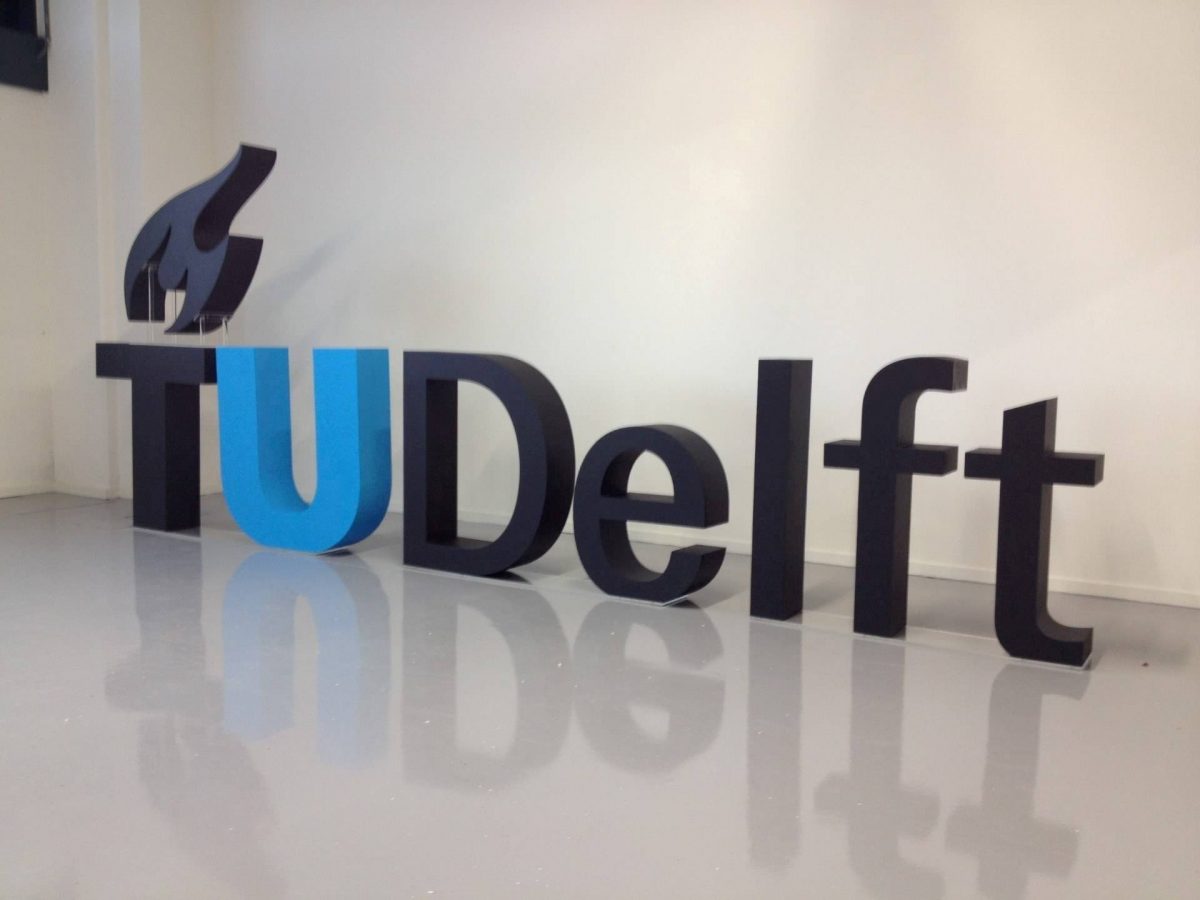Piepschuim letters TU Delft