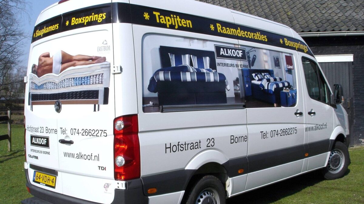 Bedrijfswagen belettering