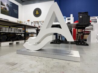Uitvergrote letter A
